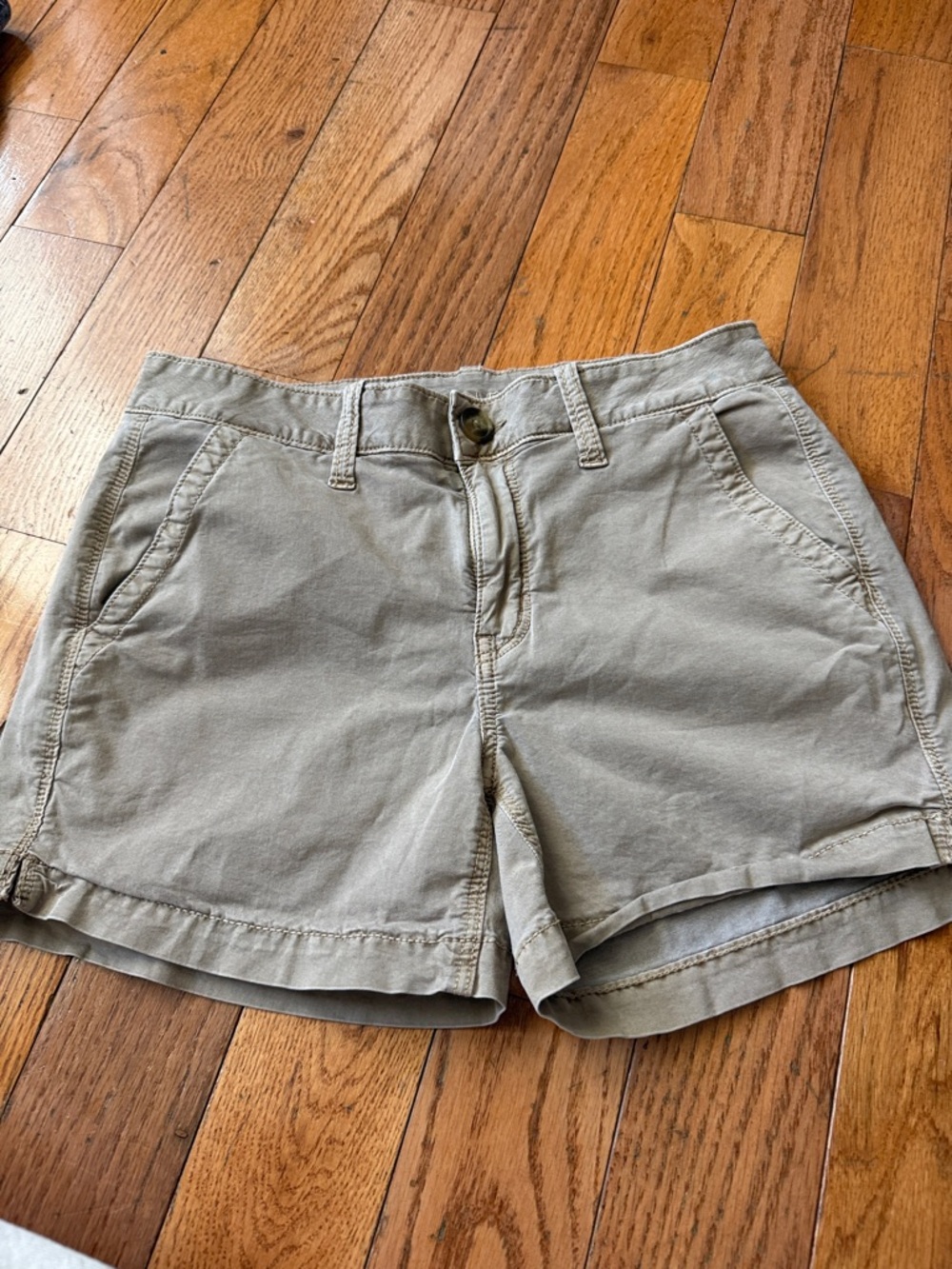 American Eagle Outfitters Tan Chino Bermuda Shorts